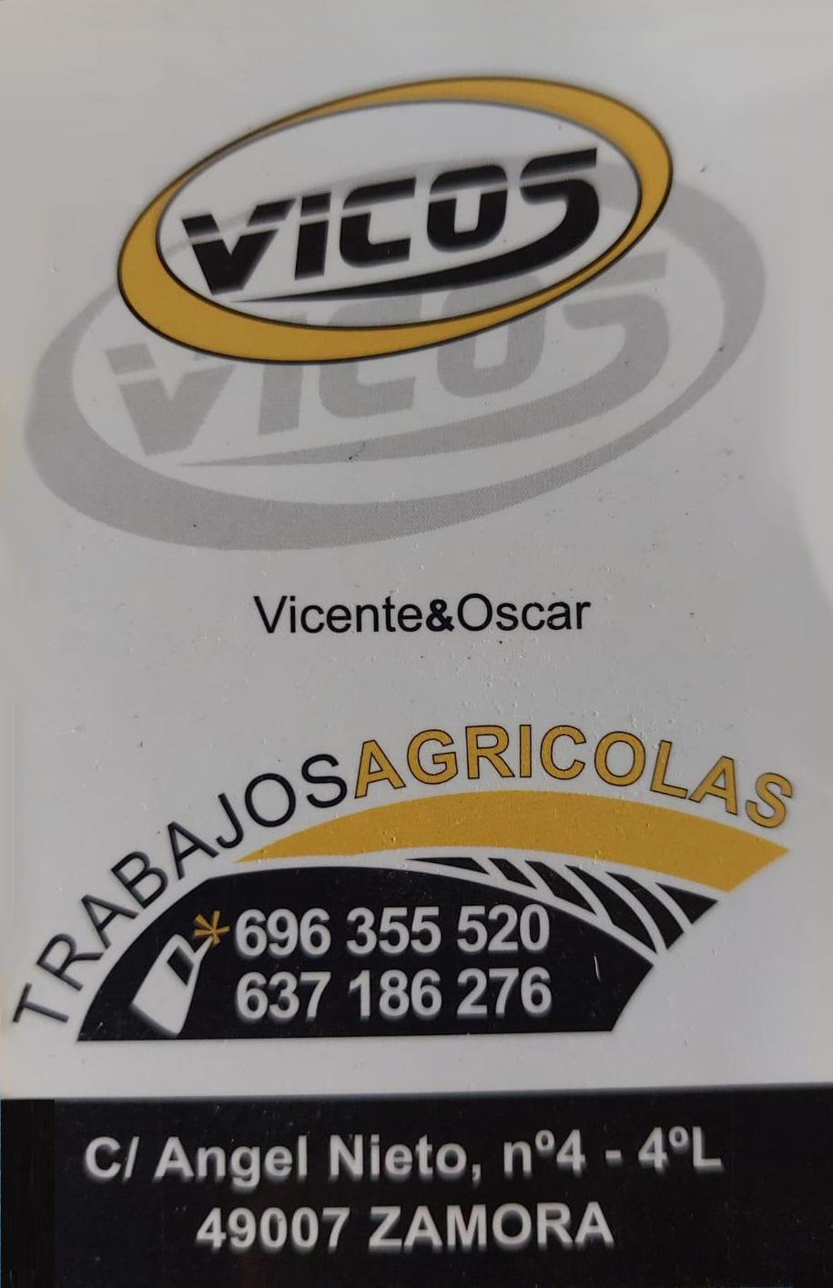 VICOS TRABAJOS AGRICOLAS