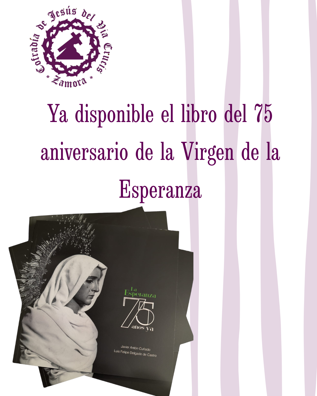 Entrega del libro del 75 aniversario de la Virgen de la Esperanza