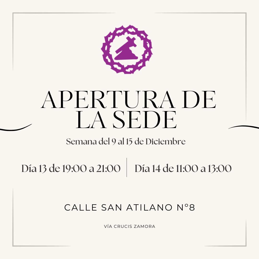 Apertura sede semana del 9 al 15 de Diciembre