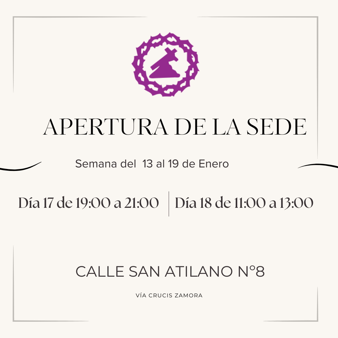 Apertura sede semana del 13 al 19 de Enero