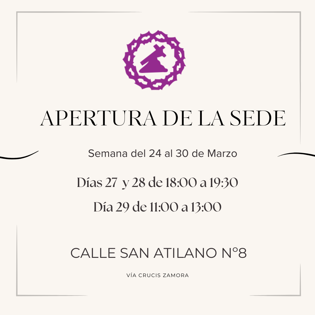 Apertura de la sede, semana del 24 al 30 de Marzo